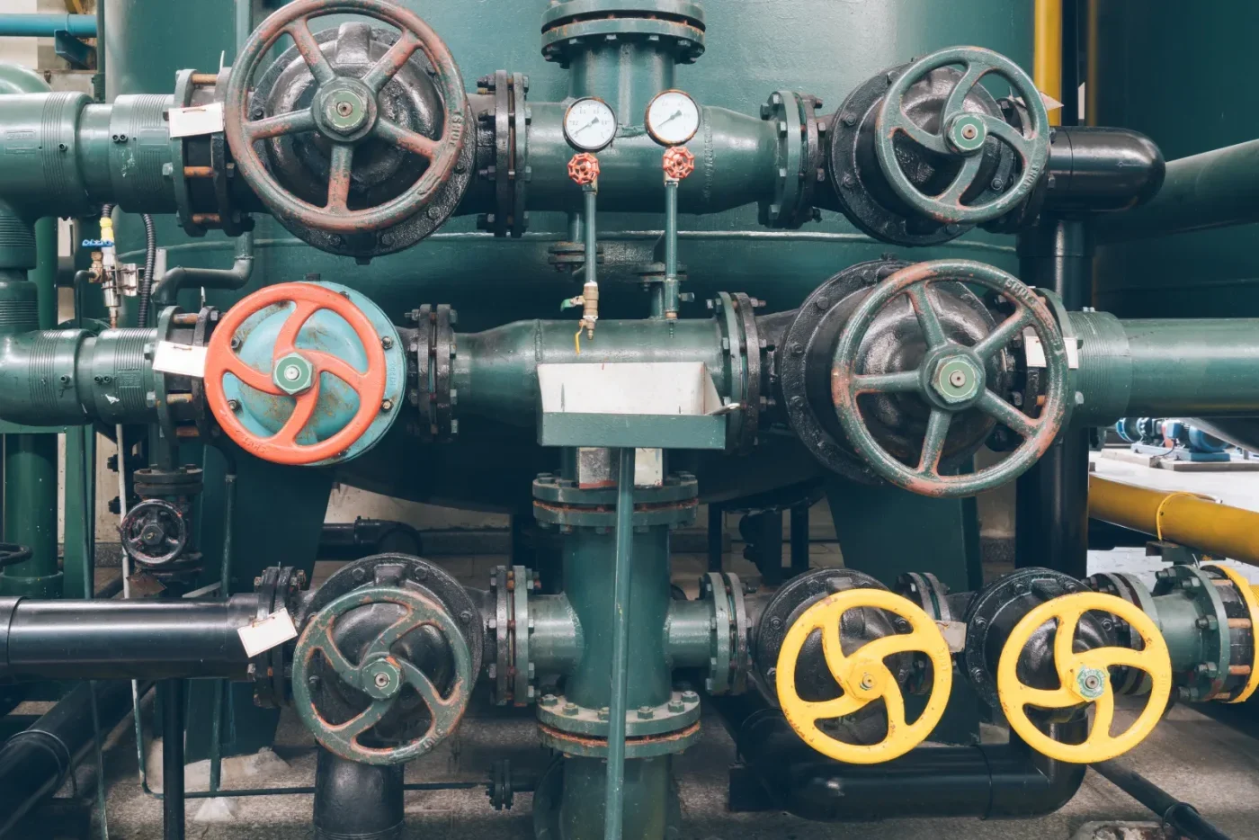 Endüstriyel tesiste gaz kaçak kontrol ekipmanları